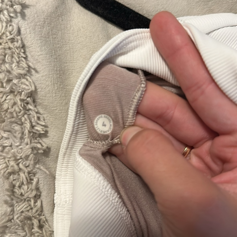 Lululemon White Racerback Bra Intimates - Picture 3 of 3